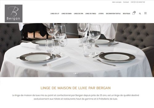 Référence client Bergan linge hôtellerie