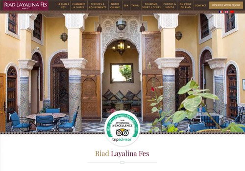 Référence client Hôtel Riad Layalina Fes